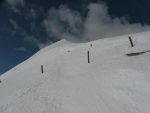 Une courte montée vers la droite (centre de la photo) nous mène au sommet du Pic Chaussy