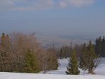 Vue sur la plaine, normalement on voit le lac ...