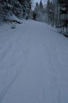 Puis la route goudronnée pour une courte montée jusqu'aux toblerones