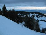 Je descends directement sous le sommet pour le Chalet des Apprentis