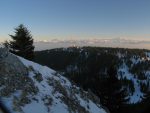 Belle vue sur les Alpes avec l'antenne radio de La Barillette