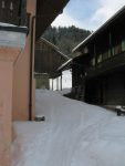 Départ depuis Léoutre / Fresnières, on passe entre ces deux maisons pour arriver sur une petite clairière.