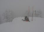 Gros Châtillon, 1836m. Pour avoir un peu de couleur sur la photo, j'ai pris mes skis !