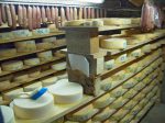 Encore la cave, avec au premier plan des fromages tout frais