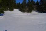 La citerne enneigée vers 1450m