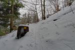 On arrive en bas des escaliers, sous le Belvédère.