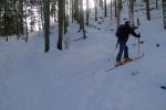 La trace évite les escaliers en bois (tout droit)