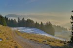 La brume monte de plus en plus. La Dent en bas.