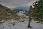 On arrive dans la clairière des chalets au-dessus de La Barme